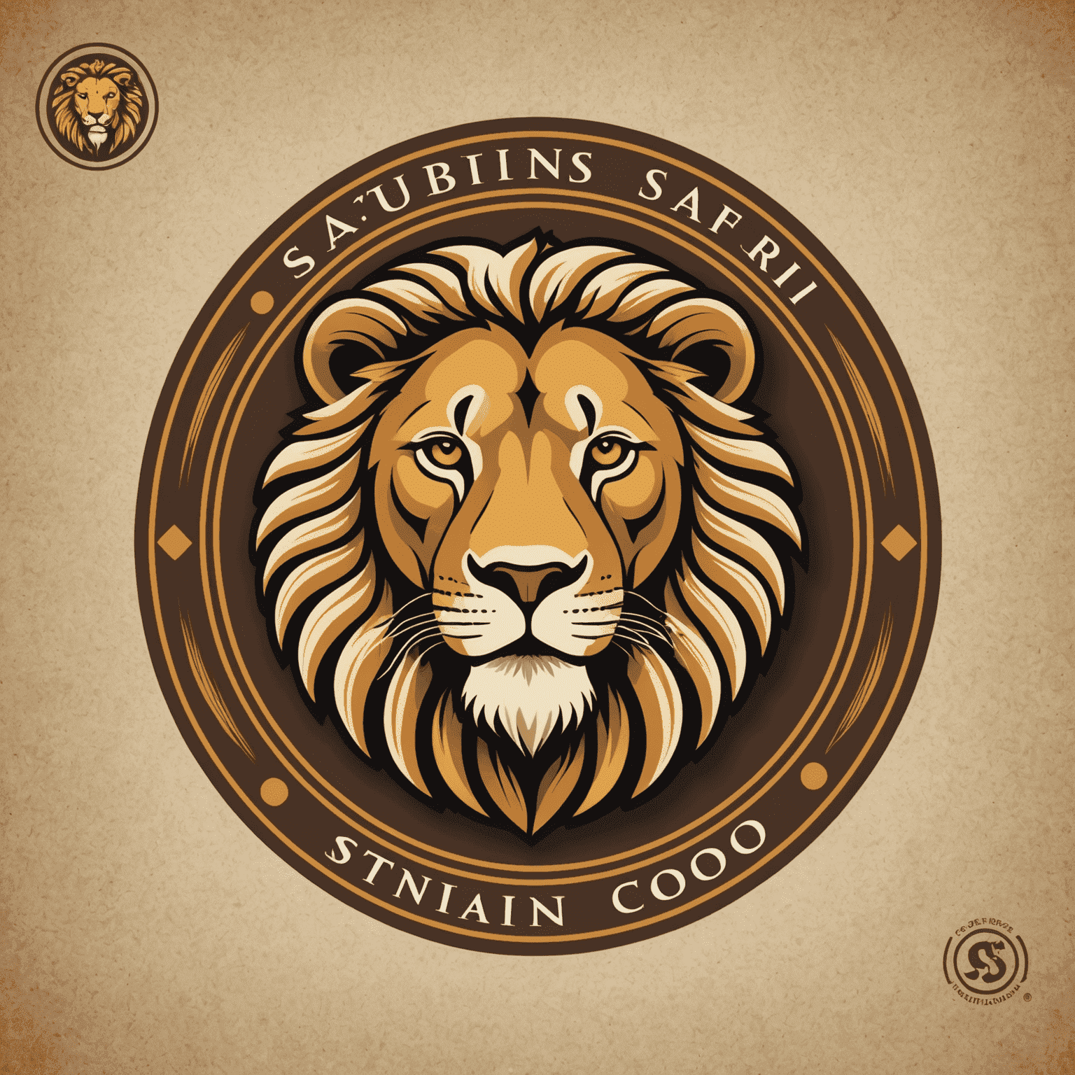 Safari Solutions company logo featuring a stylized lion head in a circle with the company name