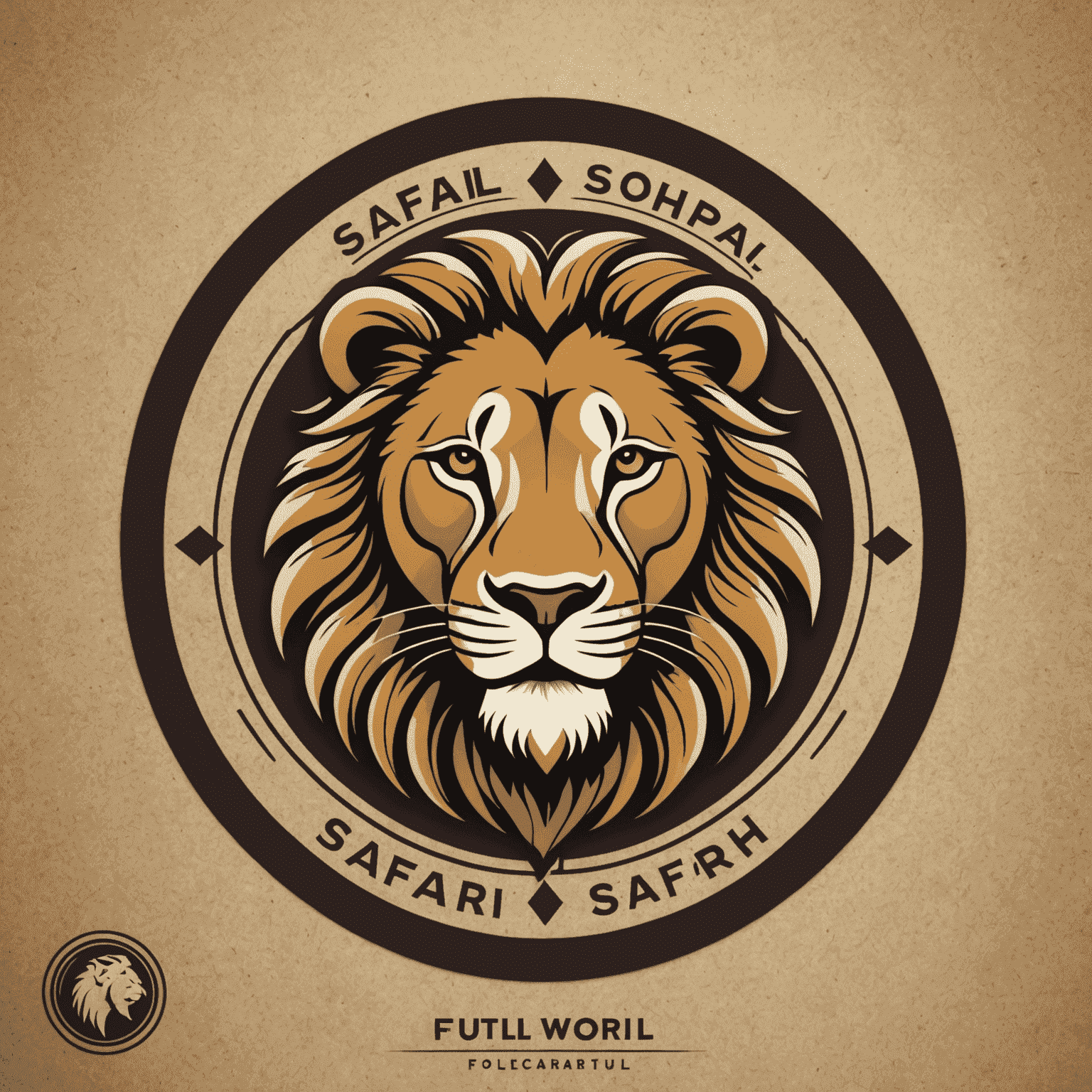 Safari Solutions company logo featuring a stylized lion head in a circle with the company name