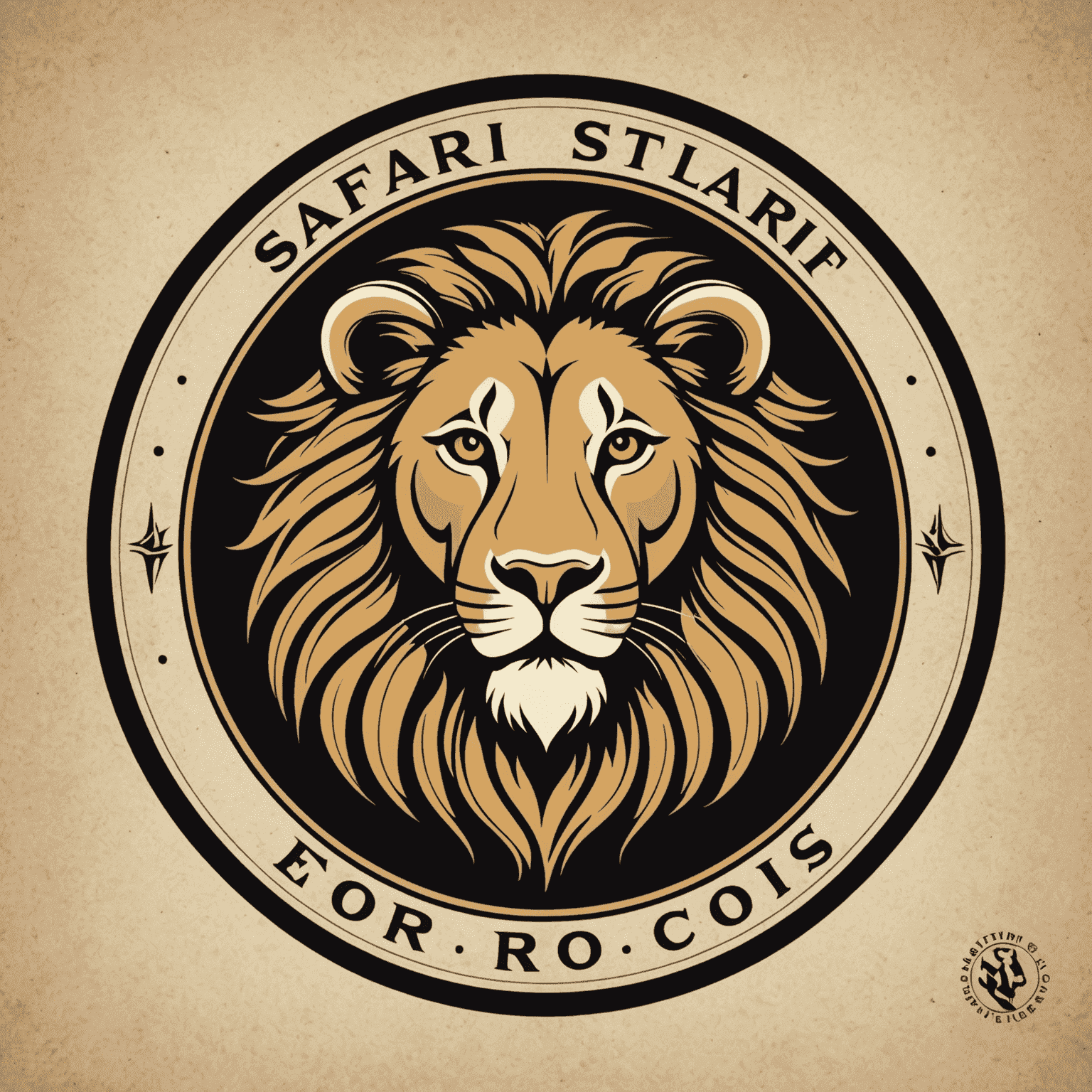 Safari Solutions company logo featuring a stylized lion head in a circle with the company name