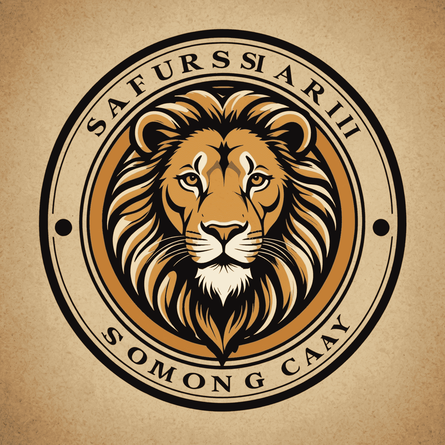 Safari Solutions company logo featuring a stylized lion head in a circle with the company name