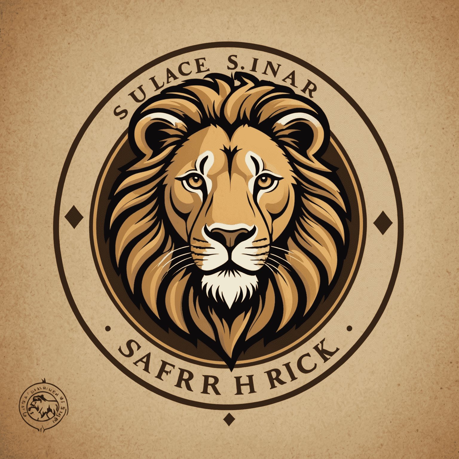 Safari Solutions company logo featuring a stylized lion head in a circle with the company name