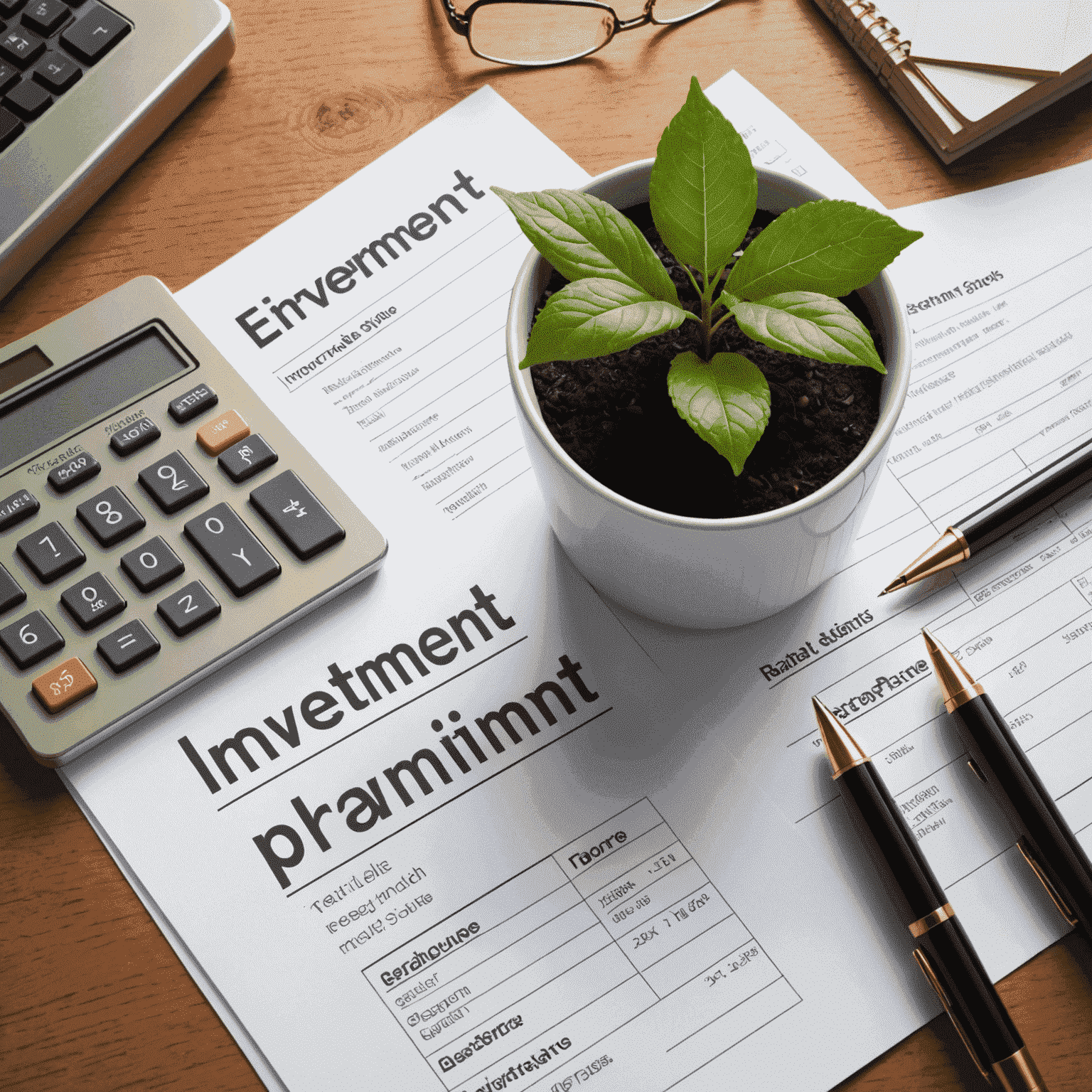 Illustration depicting financial planning concepts such as investment growth, retirement savings, and wealth management